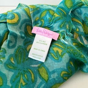 Lilly Pulitzer Tri-Delta Silk / Cashmere Scarf
